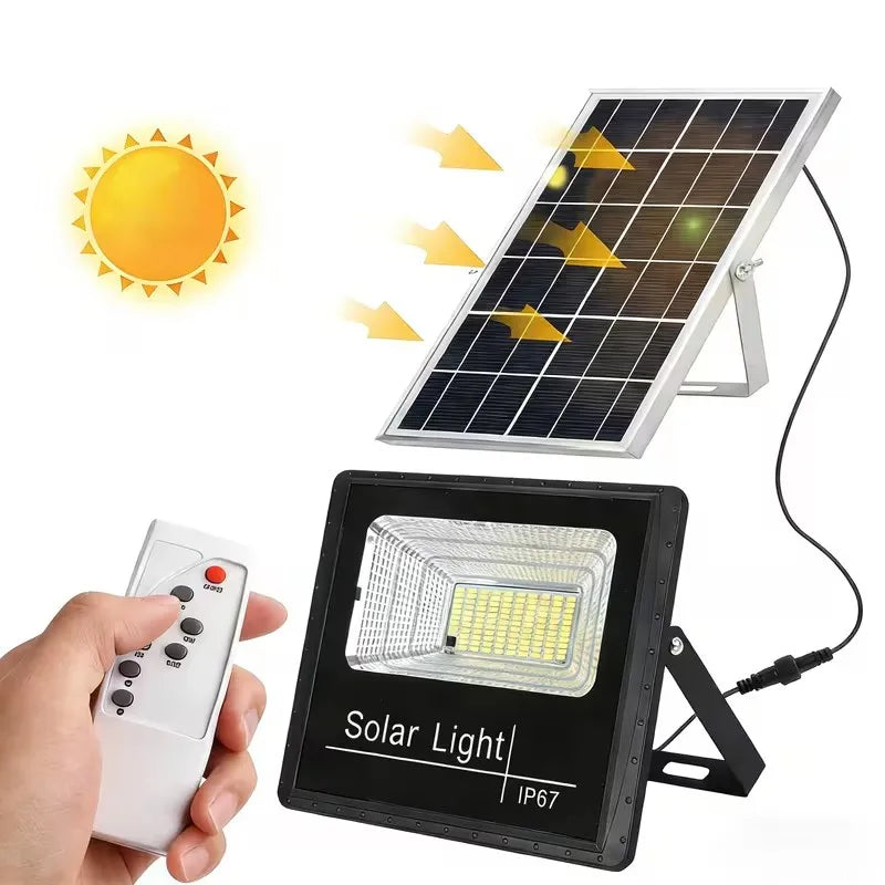 lampe solaire moderne noire blanche ip67 anti eau 356led smart control clips fixés