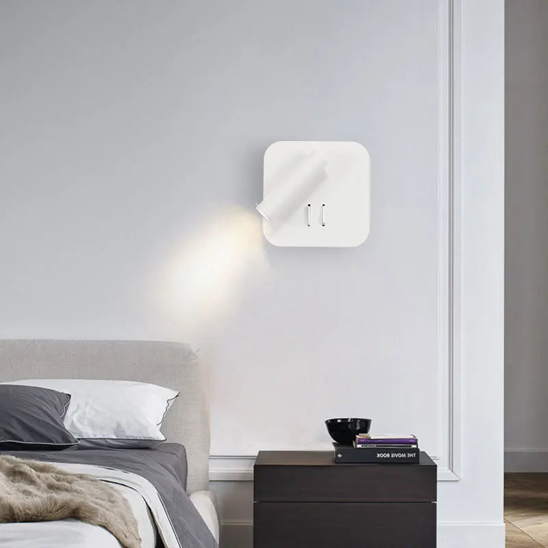 lampe murale moderne led blanc noir étude chambre coucher entrée salle manger cuisine