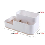 organisateur rangement cosmétiques blanc tiroirs transparents modernes compartments poignées grilles