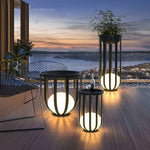 luminaire contemporain minimaliste table dappoint éclairage led noir blanc