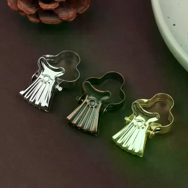 moules biscuits forme cœur clips argent cuivre doré classiques multifonctionnels extérieurs quatre saisons