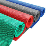 tapis pvc drainage antidérapant gris rouge vert moderne 40x90cm alvéoles losanges piscine garage cuisine