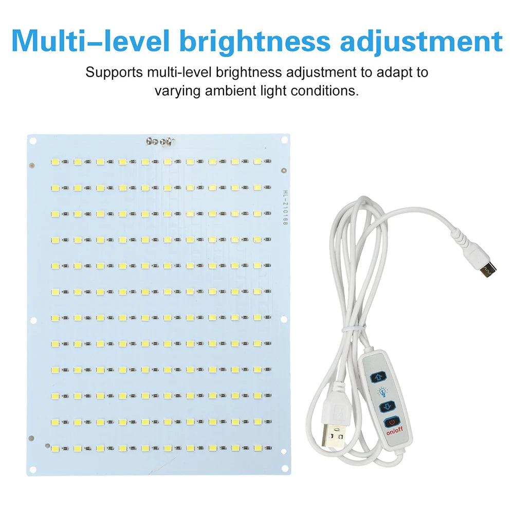 panneau led blanc mat moderne 5.5w 6500k usb réglable sans visibilité fixe