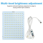panneau led blanc mat moderne 5.5w 6500k usb réglable sans visibilité fixe