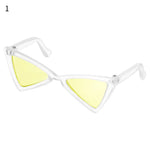 lunettes soleil transparentes clips nasaux verres colorés moderne rouge noir blanc bleu clair rose