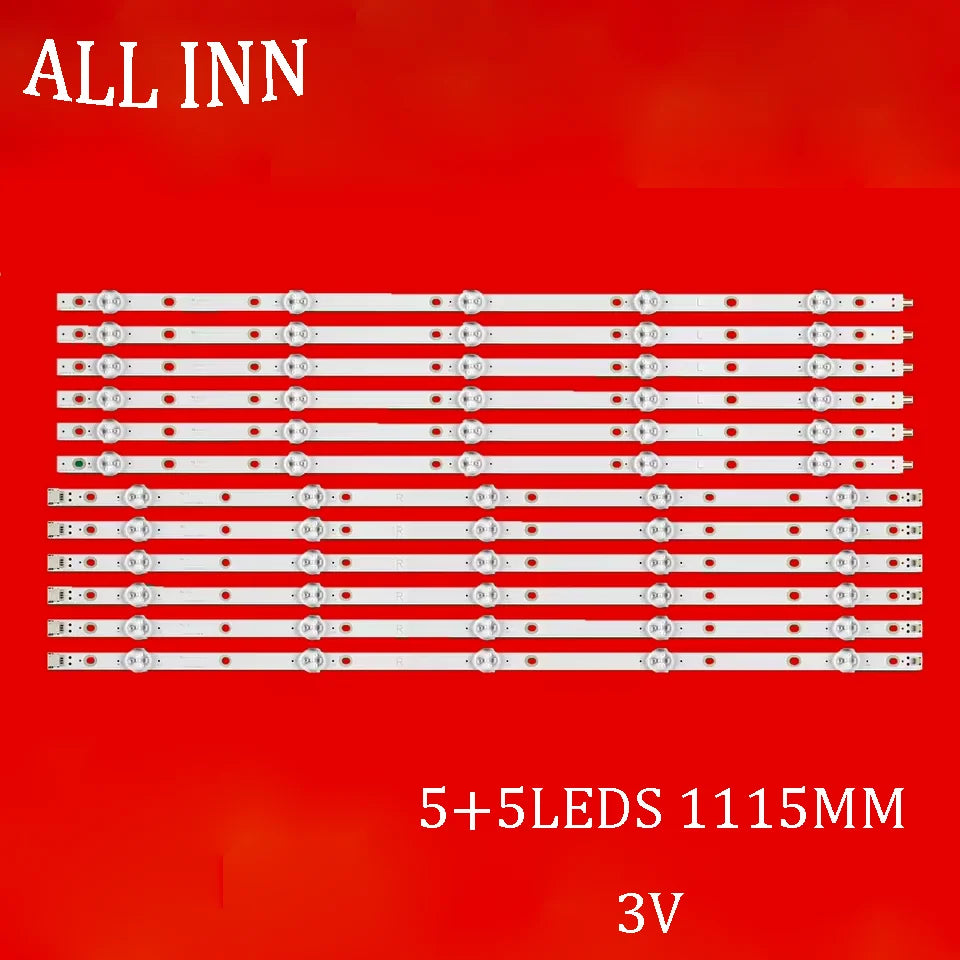 bande led 55pff5701 t3 55pus6501 12 55pus6432 12 blanc rondelles points rouges moderne 3v