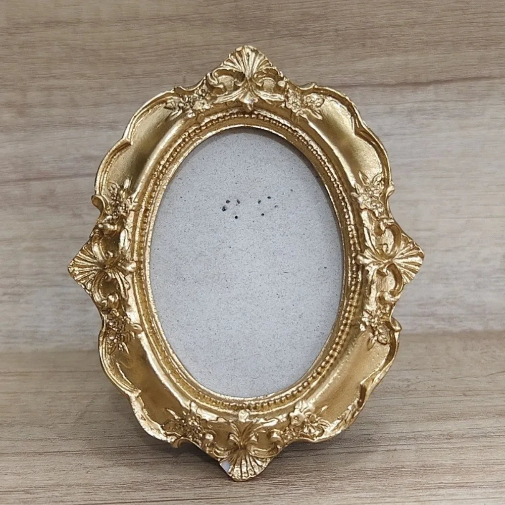 cadres photo or relief floral baroque vintage orné posable accrochable