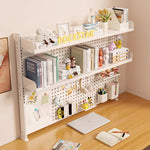 étagère murale modulaire métal blanc porte crayons support objets moderne