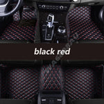 tapis sol voiture cuir noir marron moderne élégant losanges fibres naturelles résistants salissures