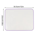 tablette dessin rectangulaire bord arrondi noir bleu vert rose violet moderne minimaliste