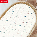 draps bébé motif cygnes coeurs doux coton blanc rose gris jaune enfantins housse élastiquée