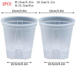 pots plantes transparents auto arrosants modernes ornementaux perforés diverse tailles