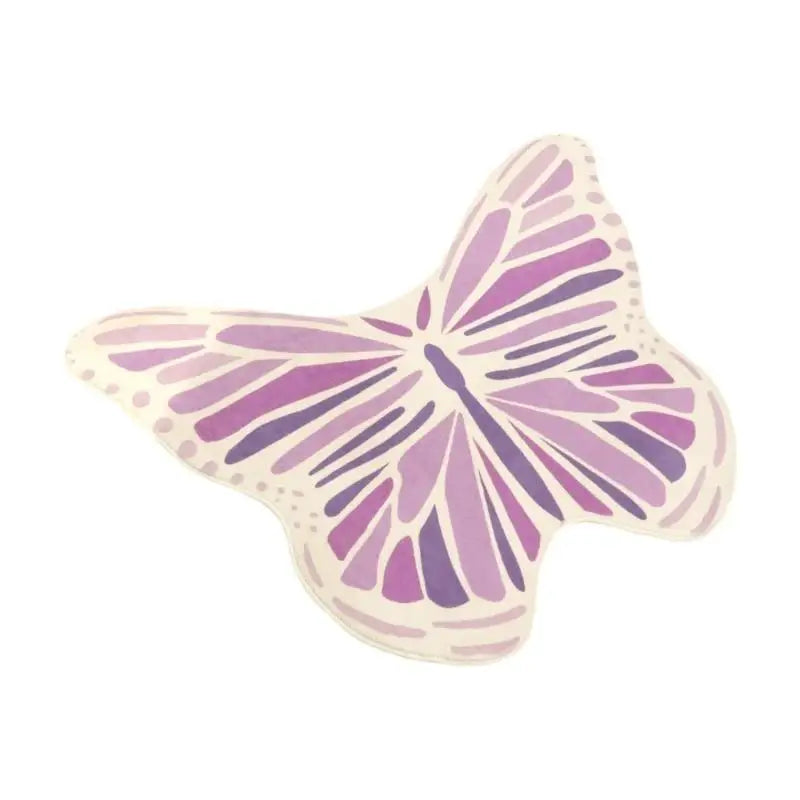 tapis moderne papillon géométrique blanc violet bleu vert jaune rose adhésif salon chambre