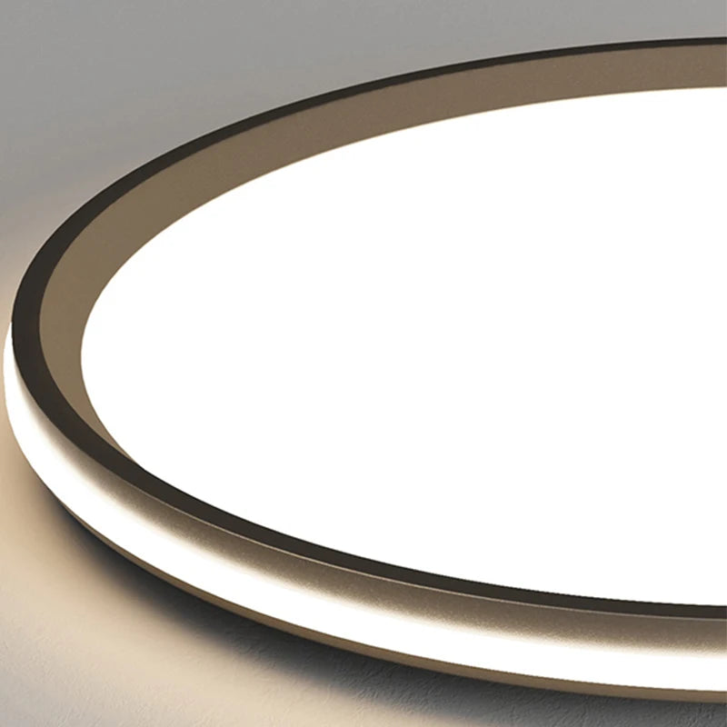 plafonnier led moderne blanc beige rond flux lumineux variable toucher interrupteur monté surface