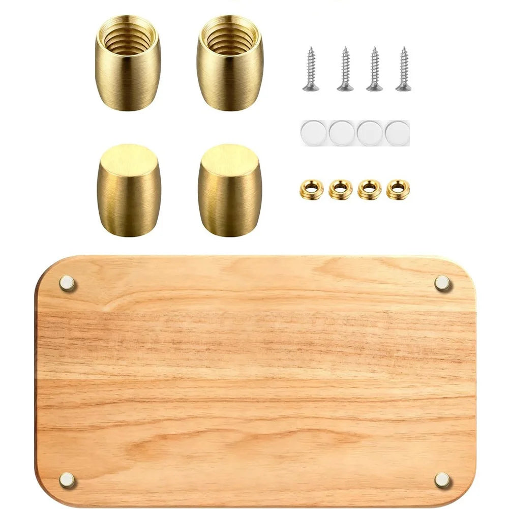 pieds antiderapants laiton vis rondelles planche découpe meuble moderne rustique cuisine accessoire fixation vissage