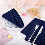 serviettes table unies noir jaune gris blanc modernes élégantes 12 pièces clips dorés cocktail