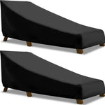 housse chaise longue extérieure gris uni moderne sac rangement rétractable cordons ajustables protection anti