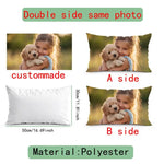 coussin moderne imprimé photo fermeture glissière polyester coton blanc decoratif maison lit voiture 40x40