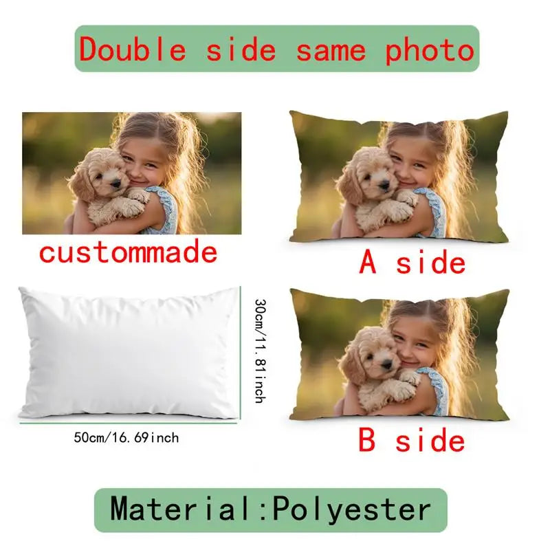 coussin moderne imprimé photo fermeture glissière polyester coton blanc decoratif maison lit voiture 40x40