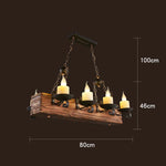 suspension lumineuse bois naturel ampoule filament industriel rustique verre translucide