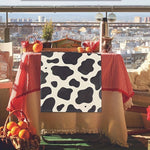 nappe table imprimée vache motifs carreaux couleurs variées rustique moderne maison polyester