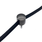 support suspension lampe mural crochet fixation câble électrique lustre moderne rond noir blanc