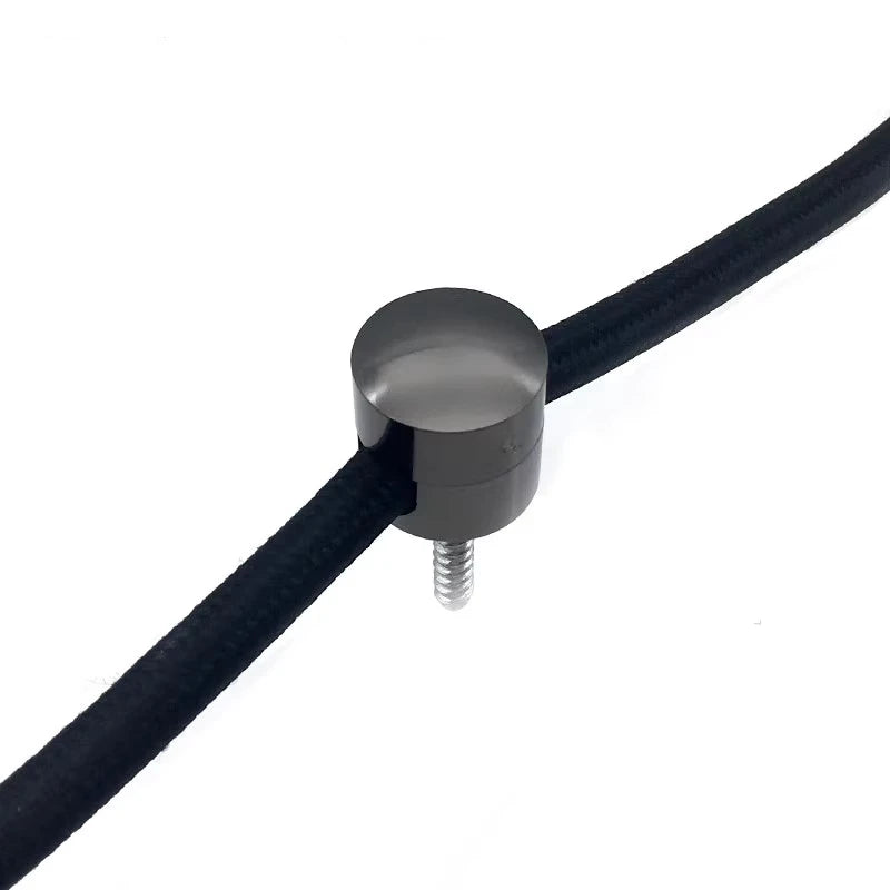 support suspension lampe mural crochet fixation câble électrique lustre moderne rond noir blanc