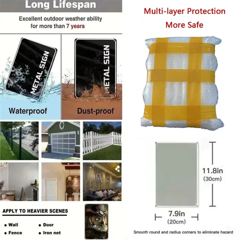 panneau decoratif metal motif vintage bus telephone rouge ancienne moto voiture paysage chambre femme