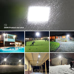 projecteur led gris moderne ip66 220v 50w 100w 200w 300w 500wextérieur