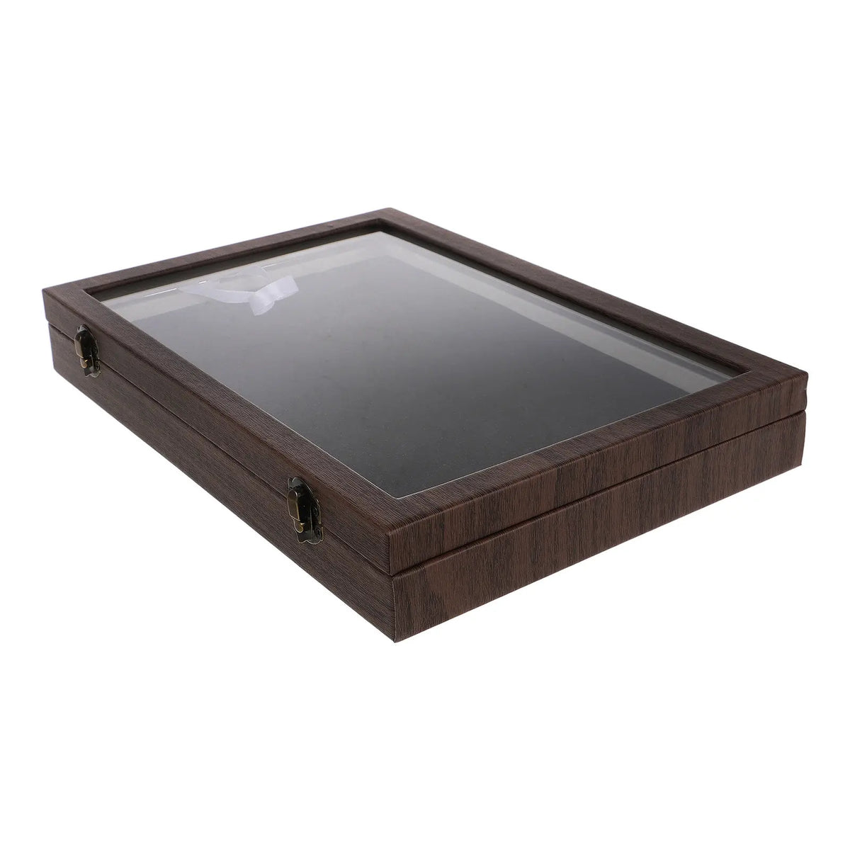 présentoir bijoux bois tapis noir grille dimensionnement medals badges pins collection portable classic