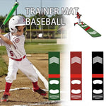 tapis entraînement baseball enfants rouge vert noir lignes repère antidérapant portable chevron ovales