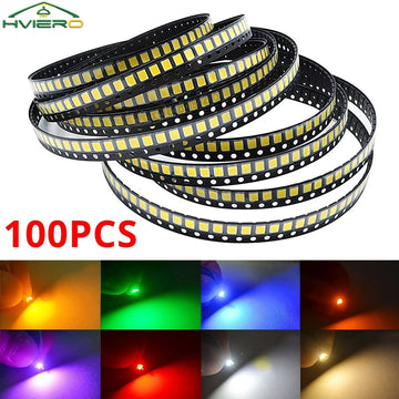 diodes led 2835 3020 jaune blanc rose rouge vert orange moderne 100pcsRGBO