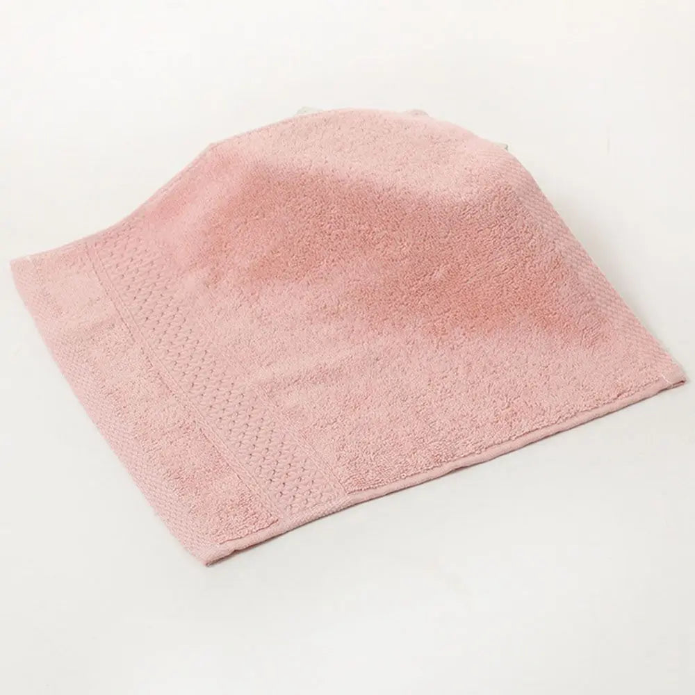serviette face absorbante antibactérienne coton carrée solide rose clair marron vert gris bleu violet