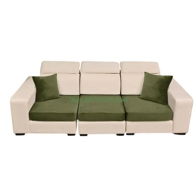 housses canapé velours 100% polyestère vert olive gris bleu marine marron moderne printemps été