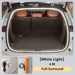 ruban lumineux blanc moderne ambiant intérieur voiture décoration LED 2m 4m lumière chaude