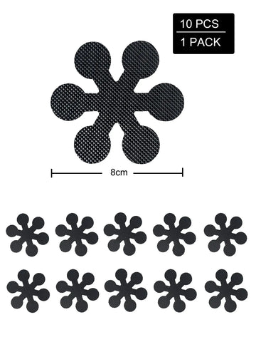 sticker anti dérapant salle bain étoiles respectueux environnement moderne gris 10 pièces adhésif
