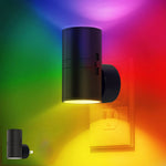 veilleuse led murale noire moderne flux lumineux faible prise murale certifiée ul rohs cem