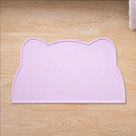 tapis alimentation animaux silicone antidérapant facile nettoyer résistant saleté protège fuite bord relevé moderne