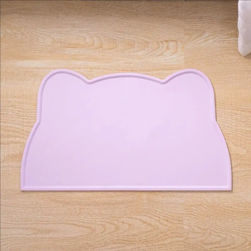 tapis alimentation animaux silicone antidérapant facile nettoyer résistant saleté protège fuite bord relevé moderne