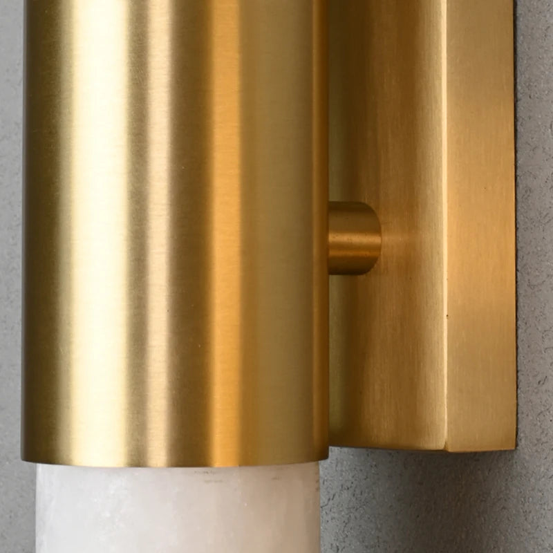 applique murale moderne or blanc marbre led 3000k 4000k 6000k fixée mur italien veine