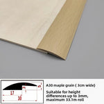 joint transition auto adhésif beige noir gris brun clair aspect bois moderne epaisseur 3cm