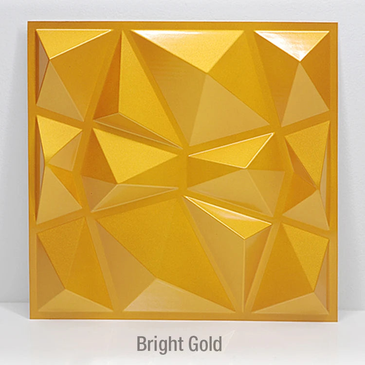 panneau décoratif 3d moderne triangles géométriques blanc adhésif opacité plastique