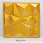 panneau décoratif 3d moderne triangles géométriques blanc adhésif opacité plastique