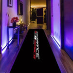 tapis sol antidérapant polyester moderne logo performance classics noir