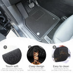 tapis sol voiture noir tissé clips moderne tapis coffre rangement conducteur passagerarrière