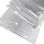 ruban table argenté maille fine brillante moderne élégant adhésif table mariage anniversaire poly coton