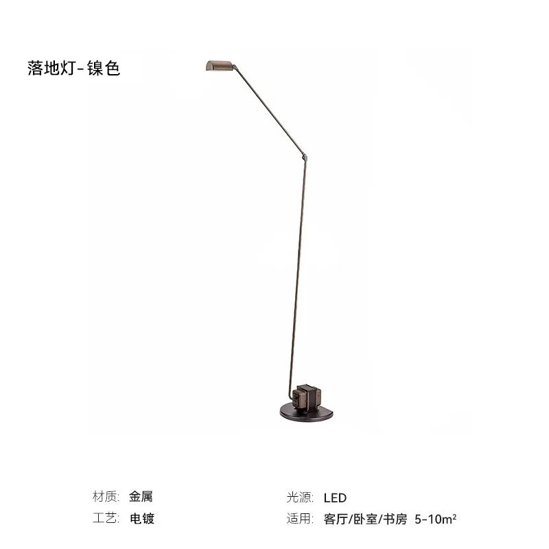 lampe moderne noir led base solide câble éclairage 10 15m² flux 249 2000 lumens