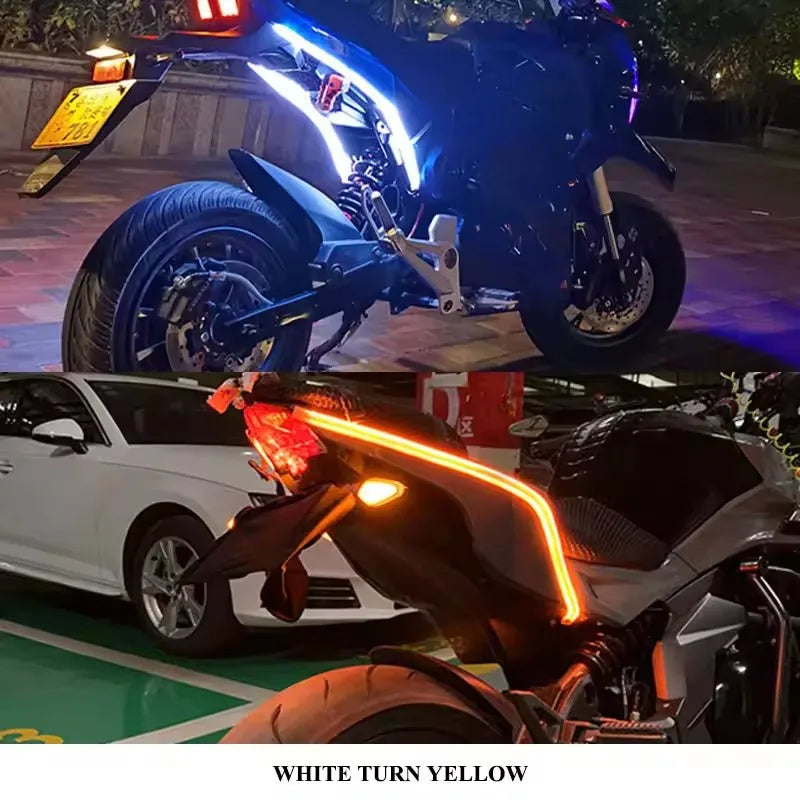 bande lumineuse led bleu clair blanc jaune moderne adhésif fluo fonctionnelle câble opacité