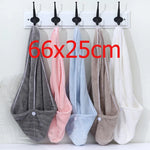 serviettes microfibre absorbantes couleurs gris rose bleu clair modernes clips fixation rapide toilette 66x25cm