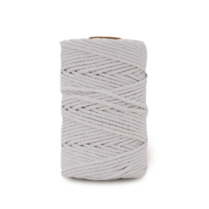 fil macramé coton texturé blanc noir gris bleu rose rouge vert jaune violet artisanal